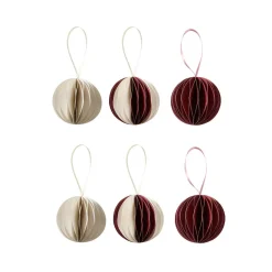 GRANIT Allt Till Julgranen|Juldekorationer-Juldekoration Papper 6-p 7cm Röd