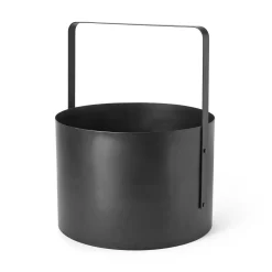 GRANIT Juldekorationer-Vedställ Rund Metall Svart